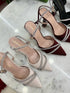 Rhinestone Embedded Bridal Pointy Heels